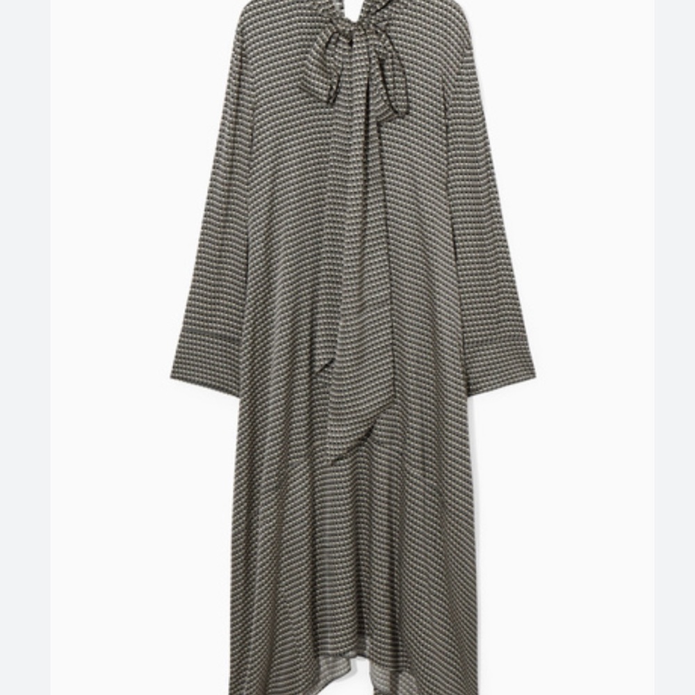 COS SCARF-DETAIL MAXI DRESS.  Size 6.